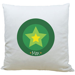 A Piece Of Personalised Star Cushion, Green